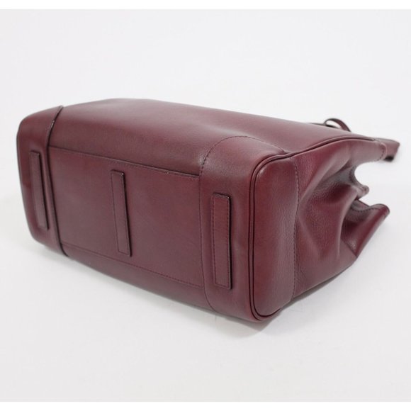 Ralph Lauren Purple Label Collection bag handbag Ricky soft burgundy open top - Picture 16 of 16